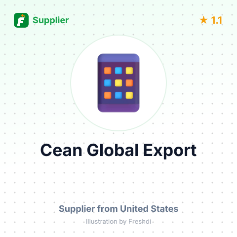 Cean Global Export  – summary card, no photo uploaded yet