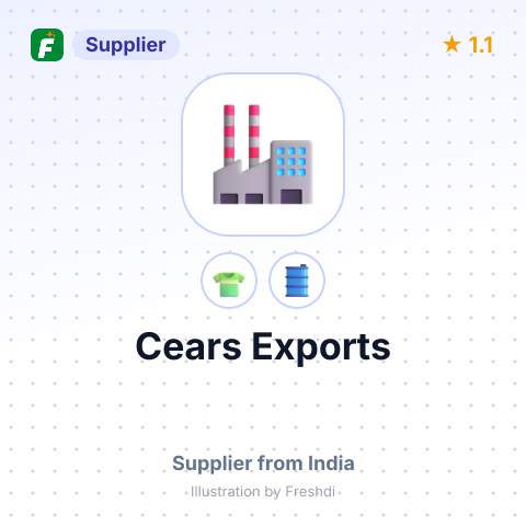 Cears Exports  – summary card, no photo uploaded yet