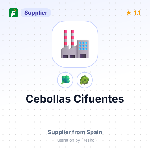 Cebollas Cifuentes – summary card, no photo uploaded yet