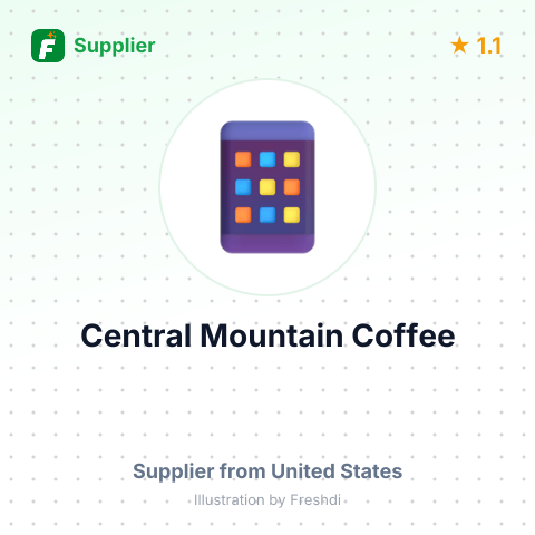 Central Mountain Coffee  – summary card, no photo uploaded yet