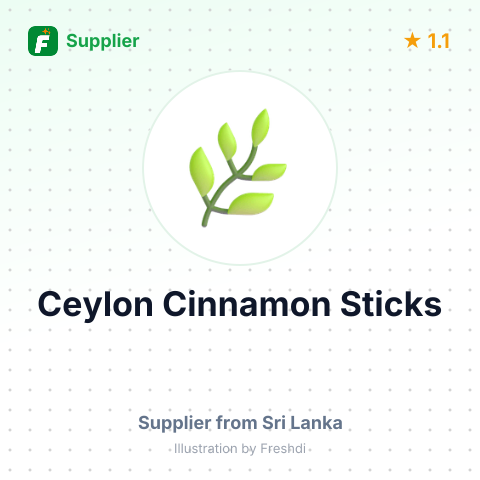 Ceylon Cinnamon Sticks  – summary card, no photo uploaded yet