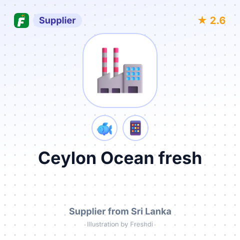 Ceylon Ocean fresh – summary card, no photo uploaded yet