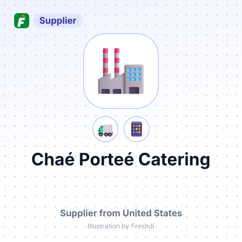Chaé Porteé Catering – summary card, no photo uploaded yet