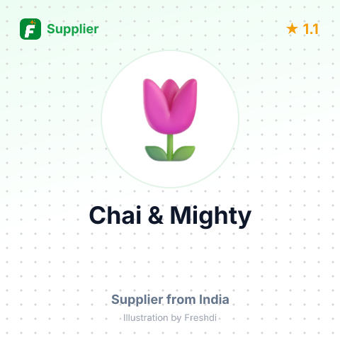 Chai & Mighty  – summary card, no photo uploaded yet