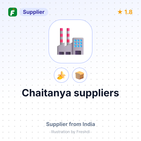 Chaitanya suppliers – summary card, no photo uploaded yet
