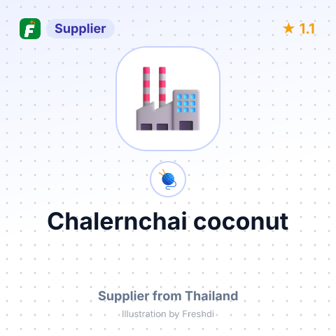 Chalernchai coconut – summary card, no photo uploaded yet