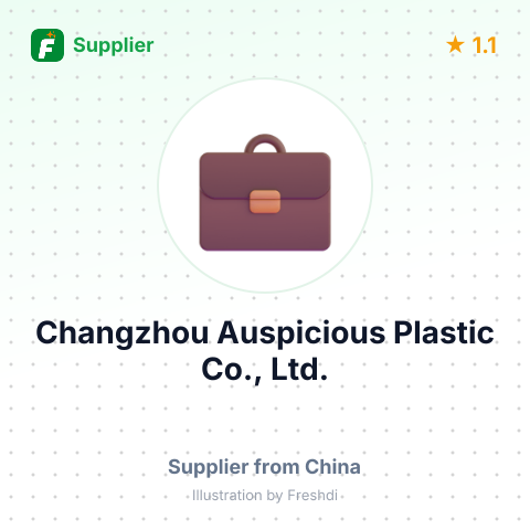 Changzhou Auspicious Plastic Co., Ltd. – summary card, no photo uploaded yet