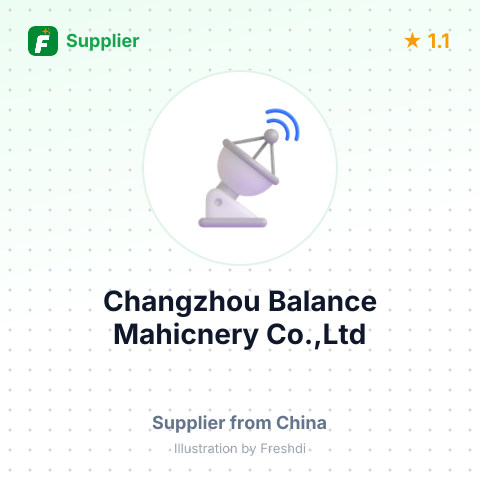 Changzhou Balance Mahicnery Co.,Ltd – summary card, no photo uploaded yet