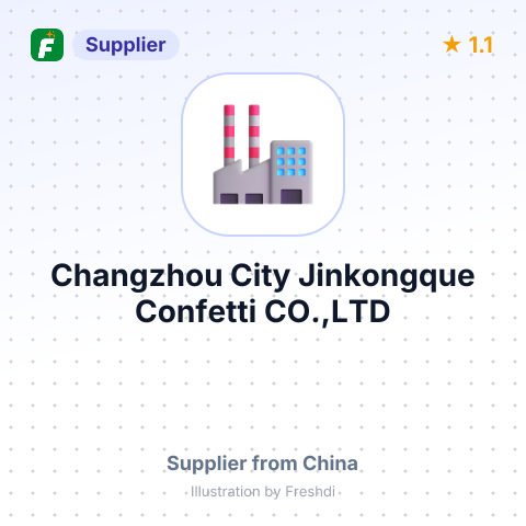 Changzhou City Jinkongque Confetti CO.,LTD – summary card, no photo uploaded yet