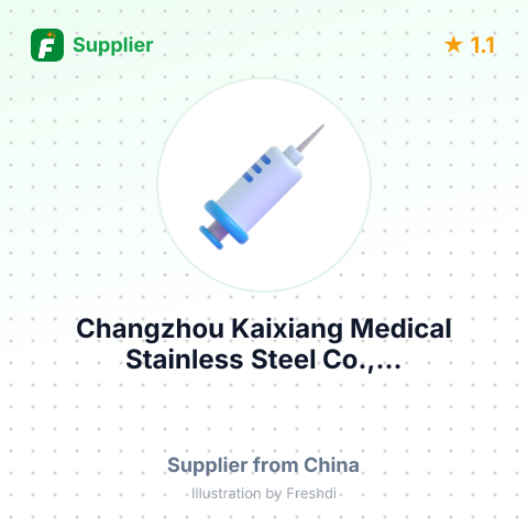Changzhou Kaixiang Medical Stainless Steel Co.,... – summary card, no photo uploaded yet