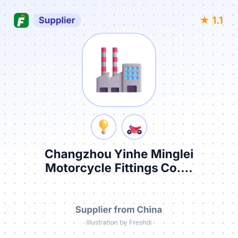 Changzhou Yinhe Minglei Motorcycle Fittings Co.... – summary card, no photo uploaded yet