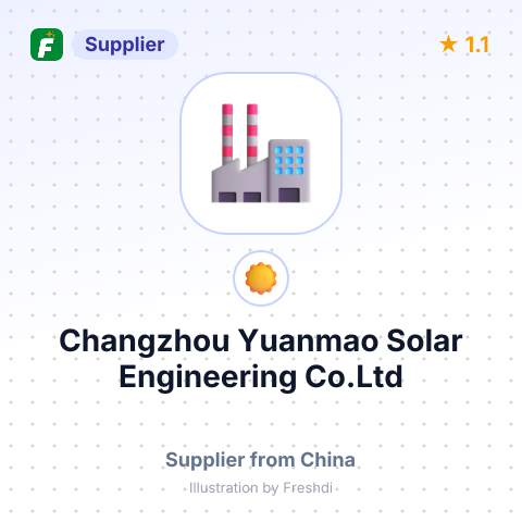 Changzhou Yuanmao Solar Engineering Co.Ltd – summary card, no photo uploaded yet