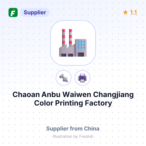 Chaoan Anbu Waiwen Changjiang Color Printing Factory – summary card, no photo uploaded yet