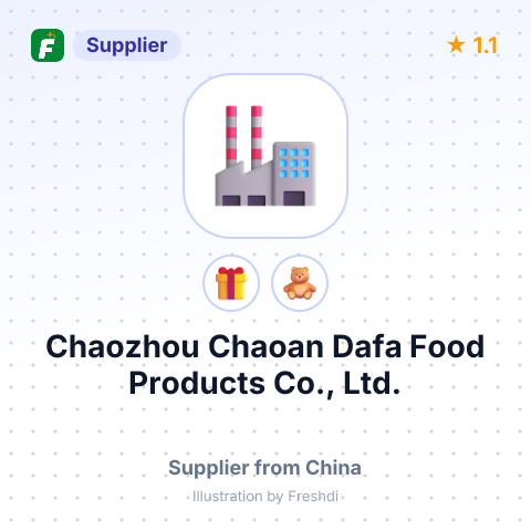 Chaozhou Chaoan Dafa Food Products Co., Ltd. – summary card, no photo uploaded yet