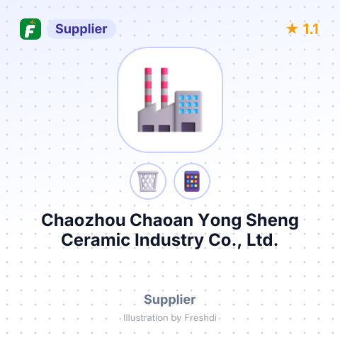 Chaozhou Chaoan Yong Sheng Ceramic Industry Co., Ltd. – summary card, no photo uploaded yet