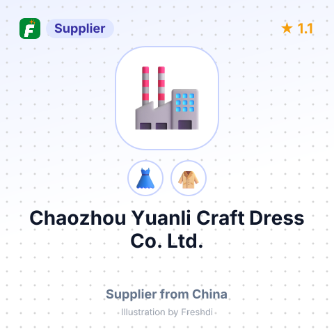 Chaozhou Yuanli Craft Dress Co. Ltd. – summary card, no photo uploaded yet