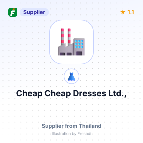 Cheap Cheap Dresses Ltd., – summary card, no photo uploaded yet