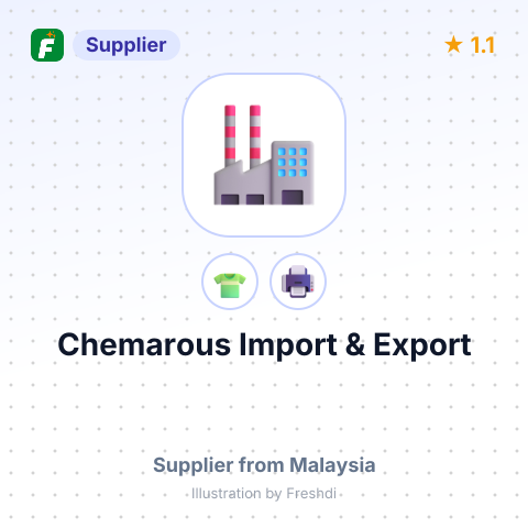 Chemarous Import & Export – summary card, no photo uploaded yet