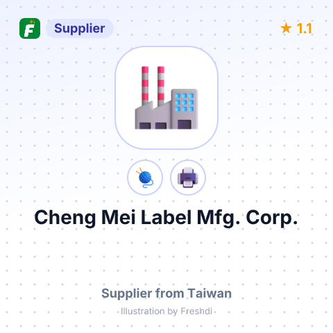 Cheng Mei Label Mfg. Corp. – summary card, no photo uploaded yet