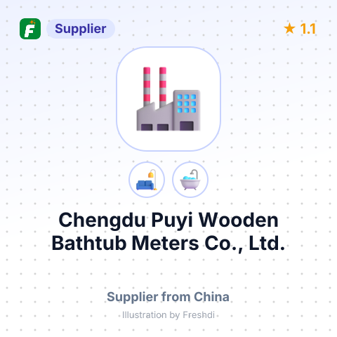 Chengdu Puyi Wooden Bathtub Meters Co., Ltd. – summary card, no photo uploaded yet