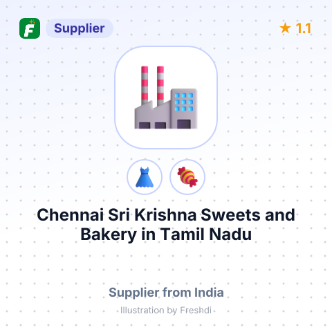 Chennai Sri Krishna Sweets and Bakery in Tamil Nadu – summary card, no photo uploaded yet