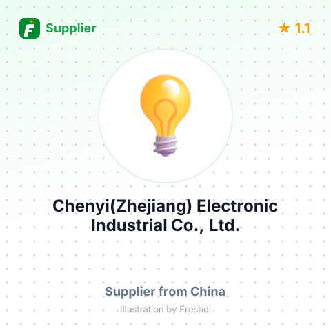 Chenyi(Zhejiang) Electronic Industrial Co., Ltd. – summary card, no photo uploaded yet