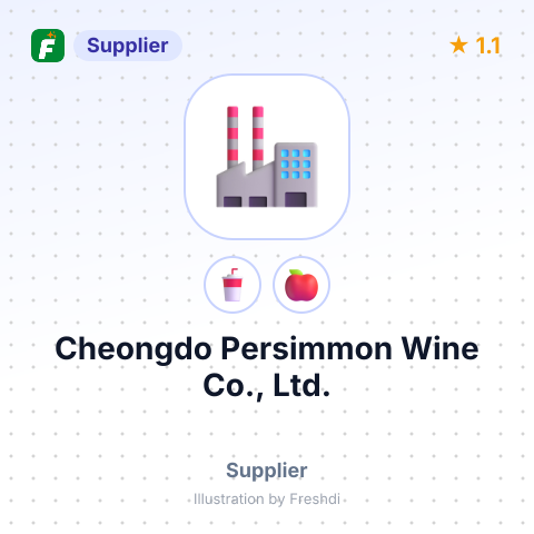 Cheongdo Persimmon Wine Co., Ltd. – summary card, no photo uploaded yet