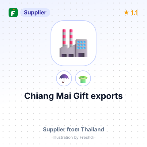 Chiang Mai Gift exports – summary card, no photo uploaded yet