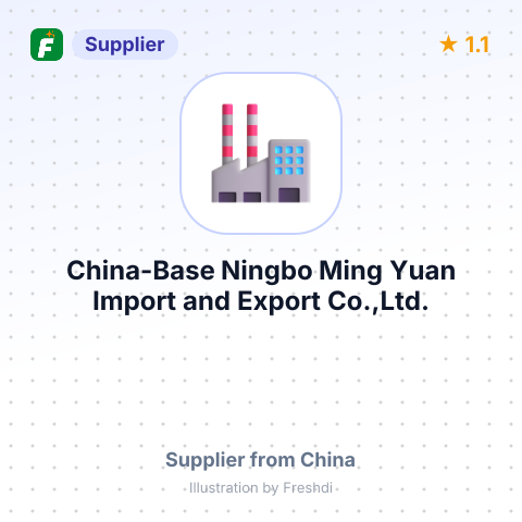 China-Base Ningbo Ming Yuan Import and Export Co.,Ltd. – summary card, no photo uploaded yet