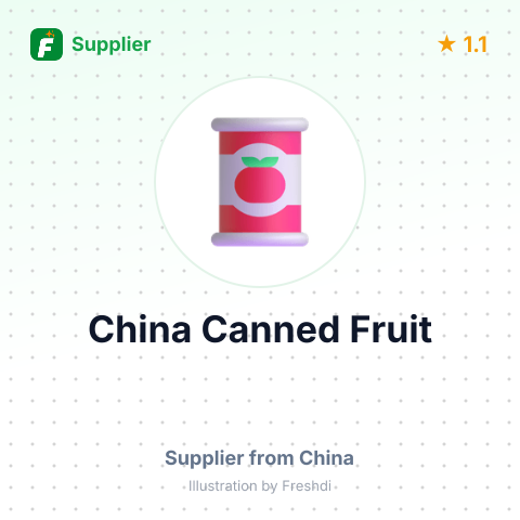 China Canned Fruit – summary card, no photo uploaded yet