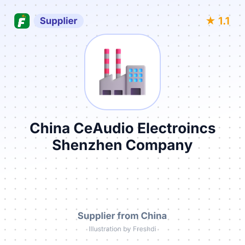 China CeAudio Electroincs Shenzhen Company – summary card, no photo uploaded yet