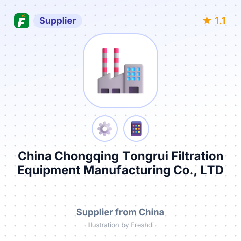 China Chongqing Tongrui Filtration Equipment Manufacturing Co., LTD – summary card, no photo uploaded yet