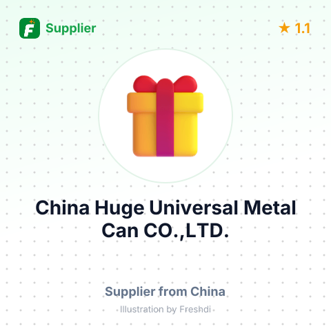 China Huge Universal Metal Can CO.,LTD. – summary card, no photo uploaded yet