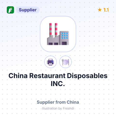 China Restaurant Disposables INC. – summary card, no photo uploaded yet