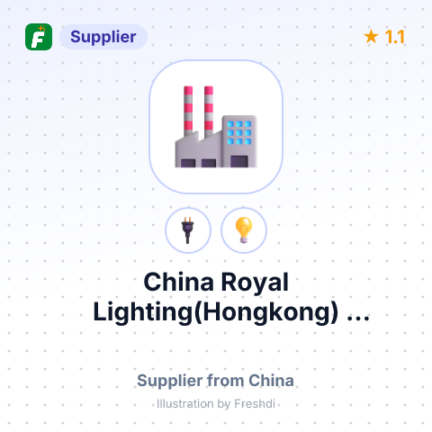 China Royal Lighting(Hongkong) Co.,Limited. – summary card, no photo uploaded yet