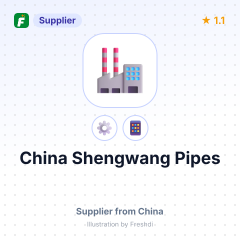 China Shengwang Pipes – summary card, no photo uploaded yet