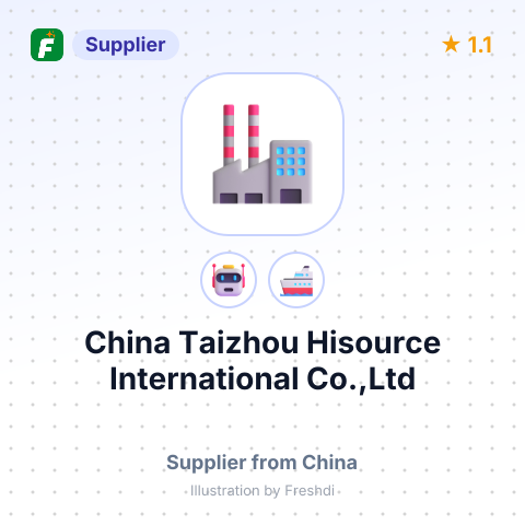 China Taizhou Hisource International Co.,Ltd – summary card, no photo uploaded yet