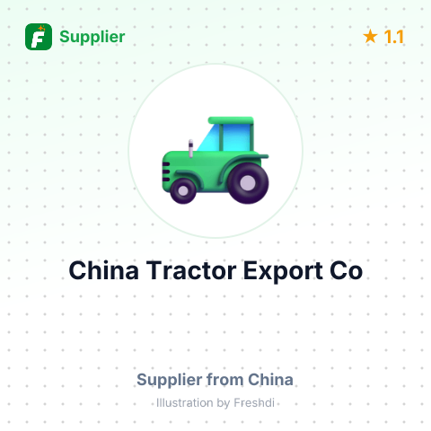 China Tractor Export Co – summary card, no photo uploaded yet
