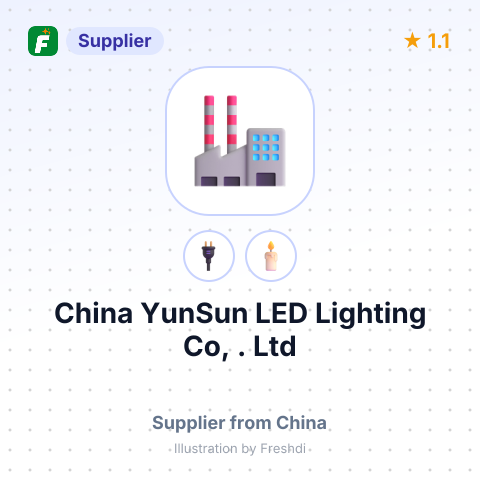China YunSun LED Lighting Co, . Ltd – summary card, no photo uploaded yet