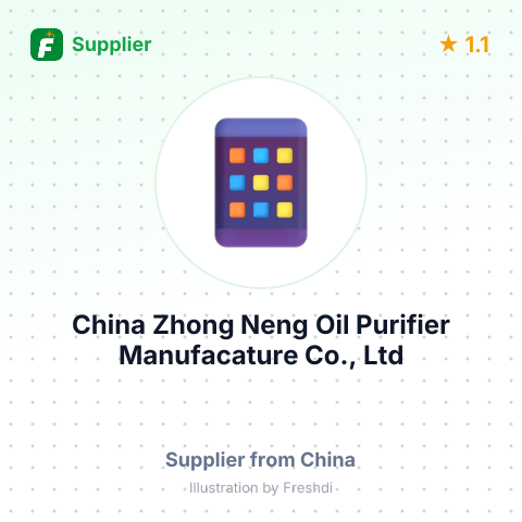 China Zhong Neng Oil Purifier Manufacature Co., Ltd – summary card, no photo uploaded yet