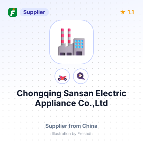 Chongqing Sansan Electric Appliance Co.,Ltd – summary card, no photo uploaded yet