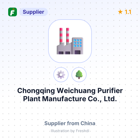 Chongqing Weichuang Purifier Plant Manufacture Co., Ltd. – summary card, no photo uploaded yet