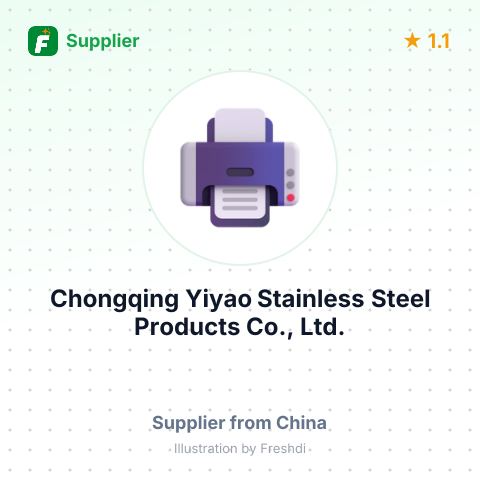 Chongqing Yiyao Stainless Steel Products Co., Ltd. – summary card, no photo uploaded yet