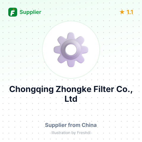 Chongqing Zhongke Filter Co., Ltd – summary card, no photo uploaded yet