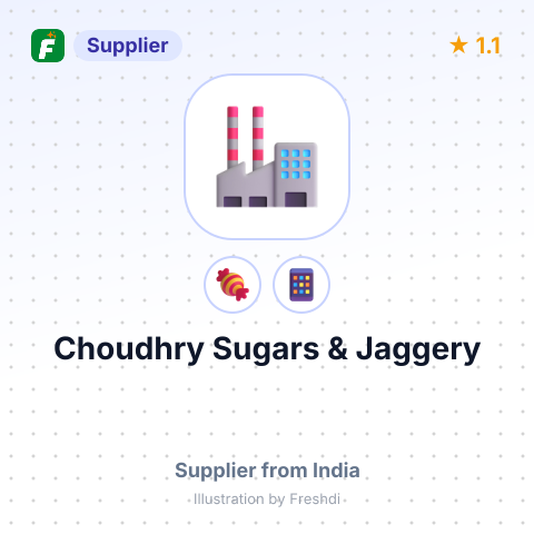 Choudhry Sugars & Jaggery  – summary card, no photo uploaded yet