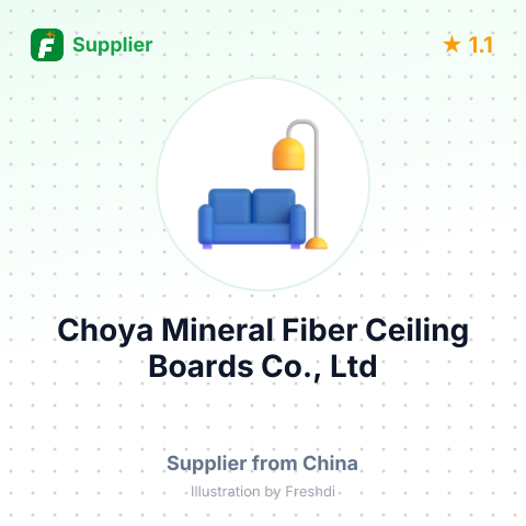 Choya Mineral Fiber Ceiling Boards Co., Ltd – summary card, no photo uploaded yet