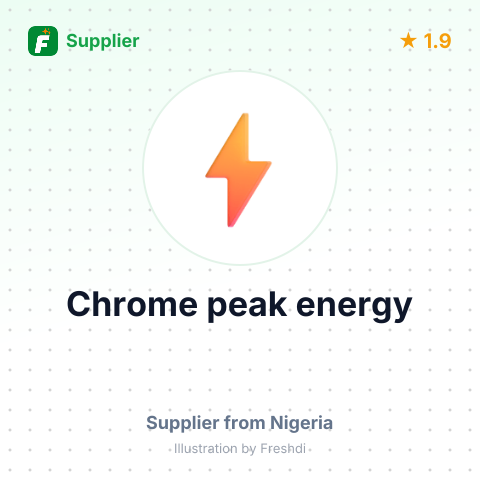 Chrome peak energy – summary card, no photo uploaded yet