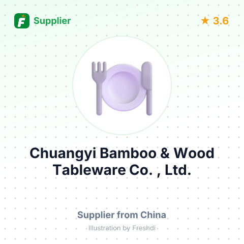 Chuangyi Bamboo & Wood Tableware Co. , Ltd. – summary card, no photo uploaded yet