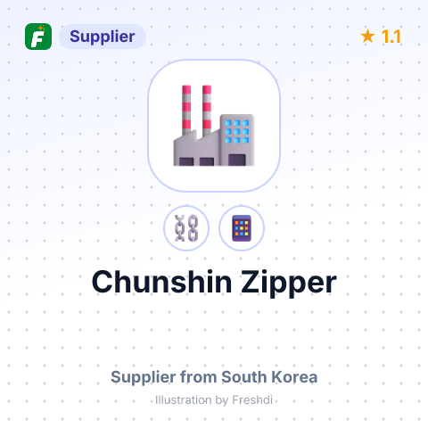 Chunshin Zipper – summary card, no photo uploaded yet