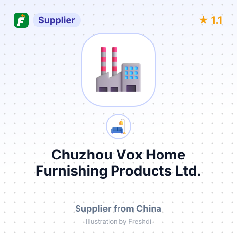 Chuzhou Vox Home Furnishing Products Ltd. – summary card, no photo uploaded yet